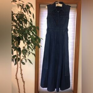 Banana Republic Sleeveless Denim Maxi Dress